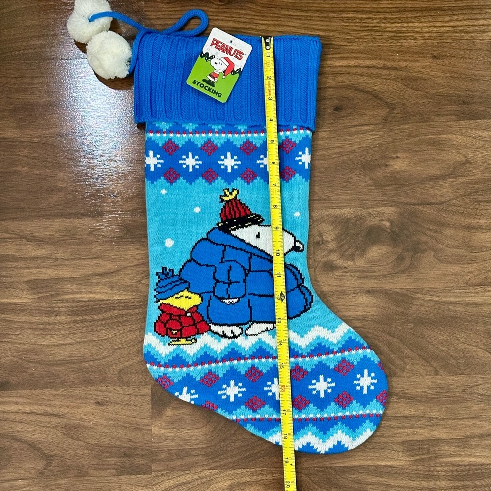 NWT Peanuts Snoopy and Woodstock Holiday Stocking - Picture 4 of 5